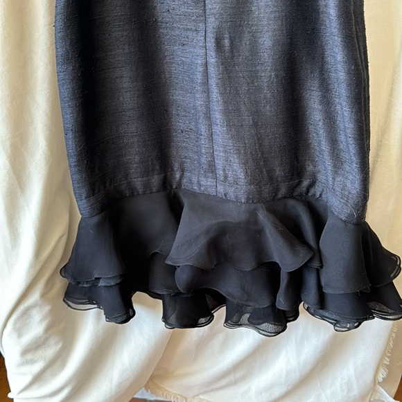 Dennis Basso silk dress size 10 - Picture 10 of 11